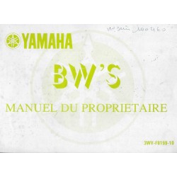YAMAHA BW'S de 1991 Type 3WV  (05 / 1990) 