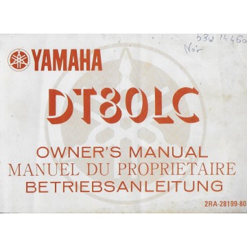 YAMAHA DT 80 LC de 1987 type 2RA (01 / 1987)