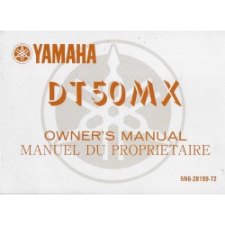 YAMAHA DT 50 MX de 1983 type 5N6  (août 1982)
