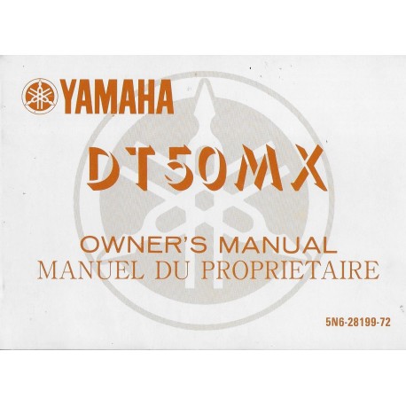 YAMAHA DT 50 MX de 1983 type 5N6  (août 1982)