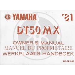 YAMAHA DT 50 MX de 1981 type 5M3  (mars 1981)