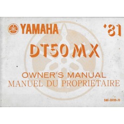 YAMAHA DT 50 MX de 1981 type 5N6  (avril 1981)