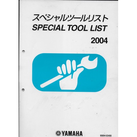 Special Tool List 2004 -Spécial outillage Yamaha