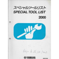 Special Tool List 2000 -Spécial outillage Yamaha