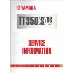 Manuel d'atelier Yamaha TT 350 S 1986