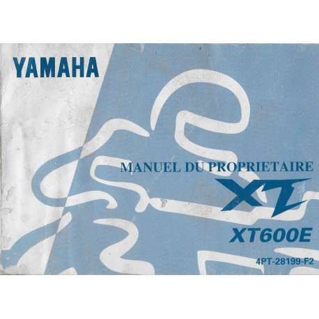 YAMAHA XT 600 E de 1997 Type 4PT  (09 / 1996) 