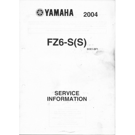 Yamaha FZ6-S (S) et FZ6-S (T) de 2004 / 05 (informations techniques)