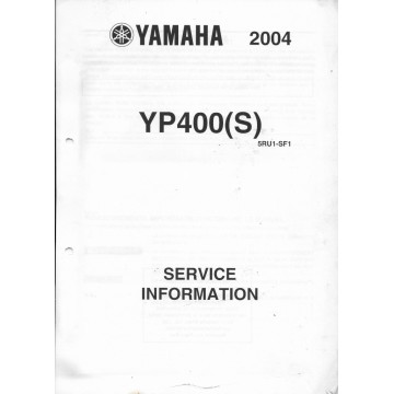 Manuel d'information technique pour Yamaha YP400 (S) 2004