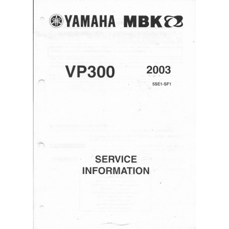 Manuel informations techniques scooter MBK/Yamaha VP300