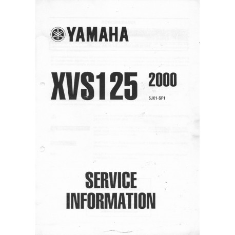 Manuel d'informations techniques Yamaha XVS 125 2000