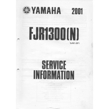 Manuel d'information technique pour Yamaha FJR 1300 (N) 2001 à 2004