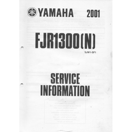 Manuel d'information technique pour Yamaha FJR 1300 (N) 2001 à 2004