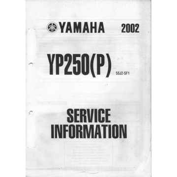 Manuel d'informations techniques Yamaha YP250 (P) 2002-2003