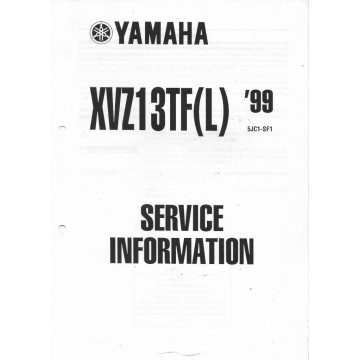 Manuel d'informations techniques Yamaha XVZ13TF (L) 1999