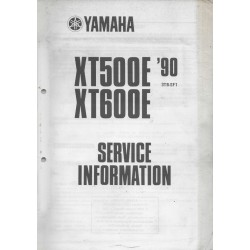 Manuel d'informations techniques Yamaha XT500E - XT600E 1990/91