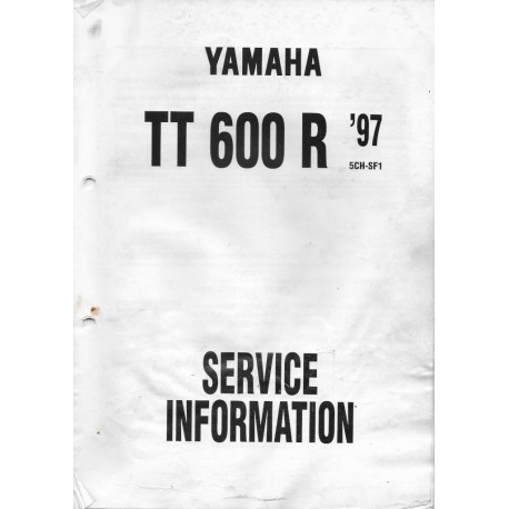 Manuel d'informations techniques Yamaha TT 600 R 1997