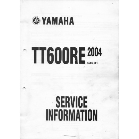 Manuel d'informations techniques Yamaha TT 600 RE 2004