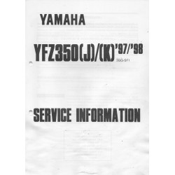 Manuel d'informations techniques Yamaha YFZ 350 1997-1998