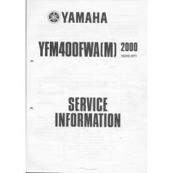 Manuel d'informations techniques Yamaha YFM 400 FWA 2000