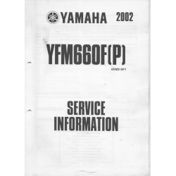 Manuel d'informations techniques Yamaha YFM 660 F