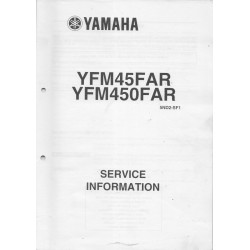 Manuel d'informations techniques Yamaha YFM 45 FAR et450 FAR