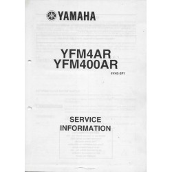 Manuel d'informations techniques Yamaha YFM4AR et YFM400AR
