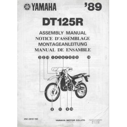 YAMAHA DT 125 R de 1989 type 3NC (Notice d'assemblage) 