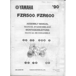 YAMAHA FZR 500 / 600 1990 (assemblage 09 / 89) type 3HE