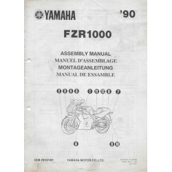 YAMAHA FZR 1000 de 1990  (assemblage 09 / 89) type 3GM