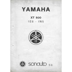 YAMAHA XT 500 types 1E6 et 1N5 (notes techniques 1977)