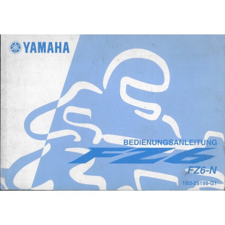 YAMAHA FZ-6 N type 1B3  2005 (07 / 2004) en allemand