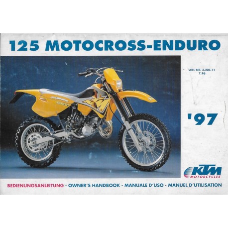 KTM Motocross Enduro 125cc 1997