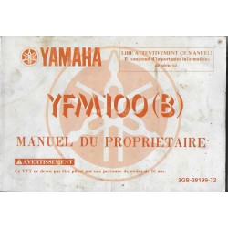 Manuel du propriétaire Yamaha YFM 100