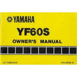 manuel du propriétaire quad Yamaha YF60S