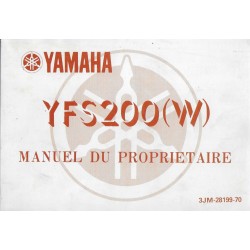 Manuel propriétaire quad Yamaha YFS 200
