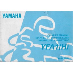 manuel propriétaire quad Yamaha YFA1 1995