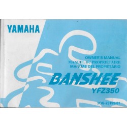 manuel du propriétaire quad YFZ350 Banshee 1996
