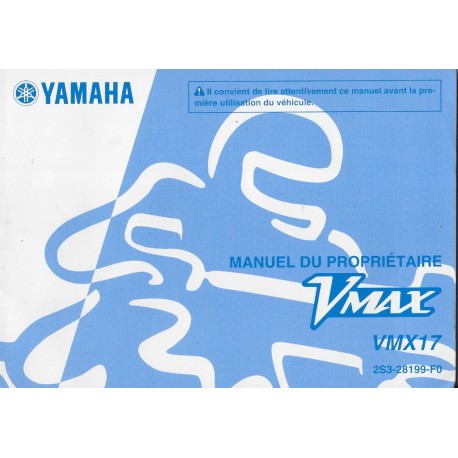 YAMAHA Vmax VMX 17 de 2009 type 2S3 (08 / 2008)