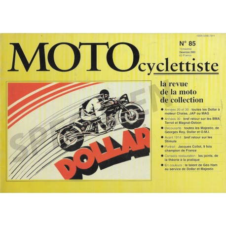 MOTOcyclettiste n°85 décembre 2000