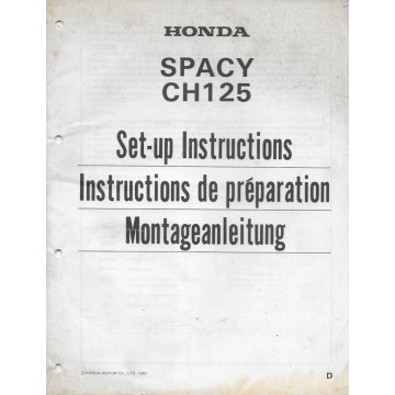HONDA Spacy CH 125 de 1984 (manuel montage)