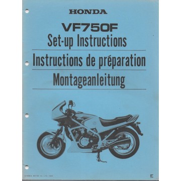 HONDA VF 750 F de 1984 (manuel montage)
