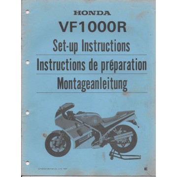 HONDA VF 1000 R de 1984 (manuel de montage)