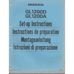 HONDA GL 1200 D / A de 1986 (manuel de montage)