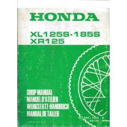 HONDA XL 125 S. 185 S. XR 125 Supplément 1981
