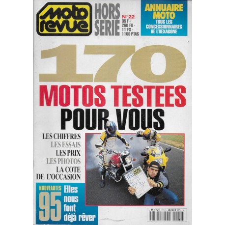 MOTO REVUE "170 motos testées pour vous" essais 1994