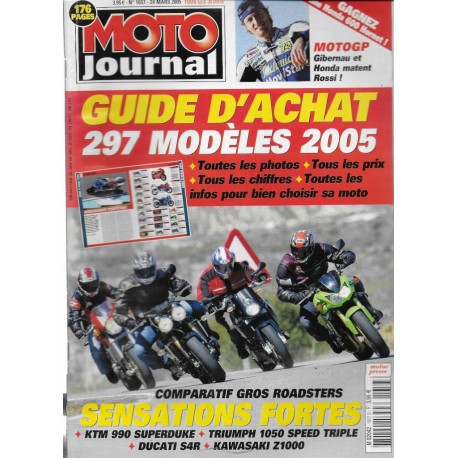 MOTO JOURNAL Guide d'achat de 297 modèles 2005