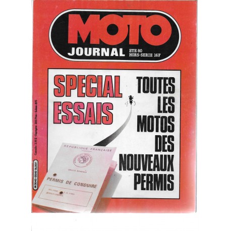 Moto Journal spécial essais été 1980