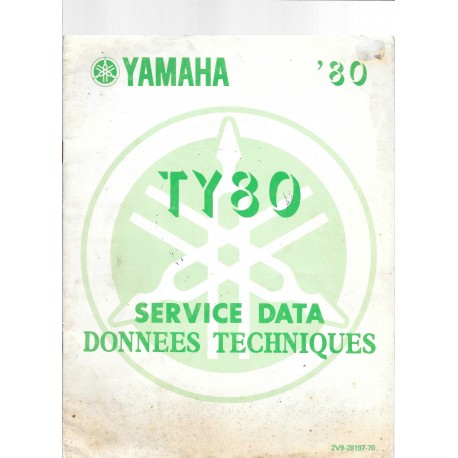 YAMAHA TY 80 type 1V9 (données techniques)