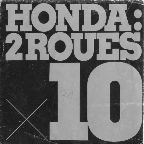 HONDA gamme motos de 1971 (Dépliant de  1971)