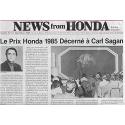 HONDA (newsletter de décembre 1985)